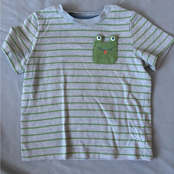 Cat & Jack Kids' Striped Tee Collection - Green, Blue, Gray - Picture 5 of 7